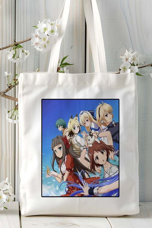 Art hedi̇ye Mondaiji-tachi ga Isekai kara Kuru Sou Desu yo? Baskılı bez omuz çantası kişiye özel model 4