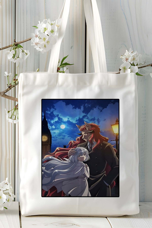Art hedi̇ye Nokemono-tachi no Yoru Baskılı bez omuz çantası kişiye özel model 1