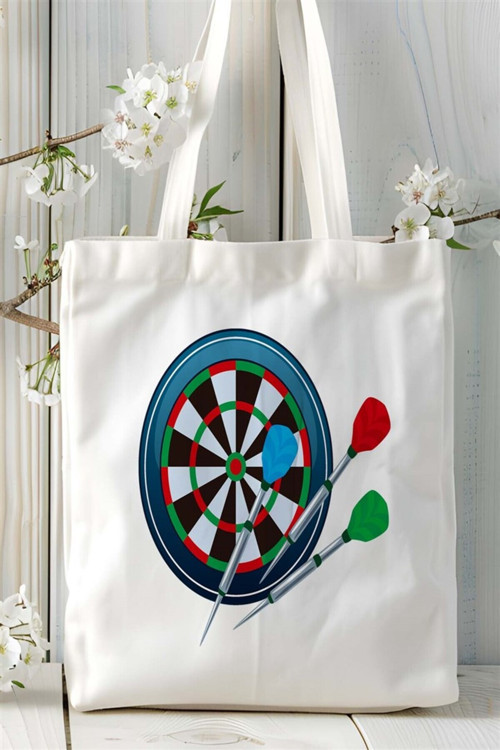 Art hedi̇ye dart Baskılı Bez çanta Kişiye Özel Model 7