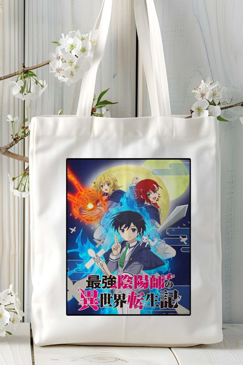 Art hedi̇ye Saikyou Onmyouji no Isekai Tenseiki Baskılı bez omuz çantası kişiye özel model 2