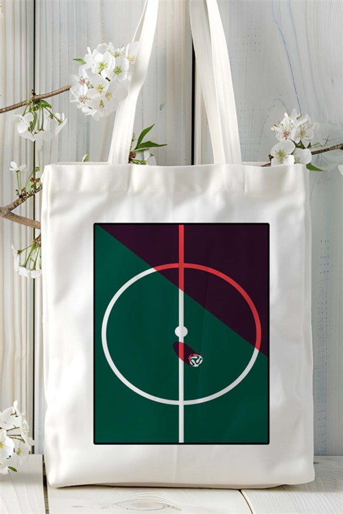 Art hedi̇ye curling Baskılı Bez Çanta omuz çantası Kişiye Özel desen 4