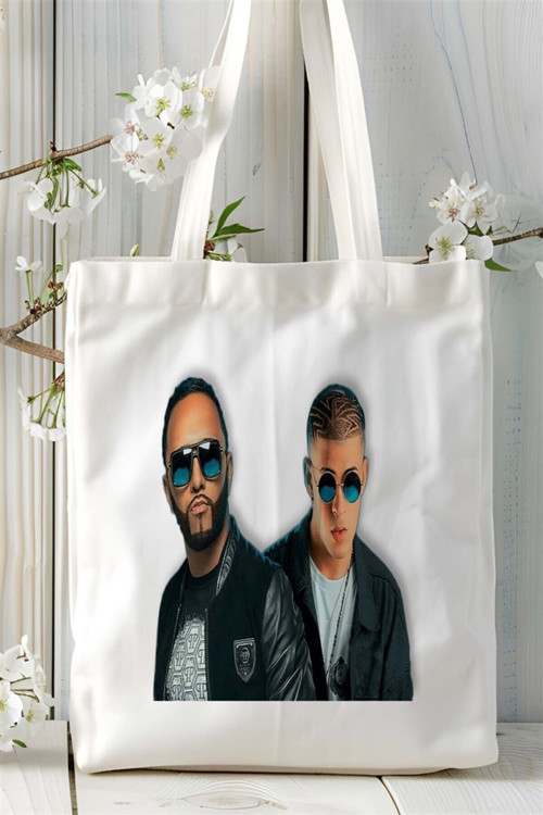 Art hedi̇ye bad bunny Baskılı Bez çanta Kişiye Özel Model 2