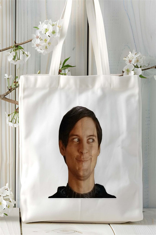Art hedi̇ye Tobey Maguire Baskılı Bez çanta Kişiye Özel Model 1