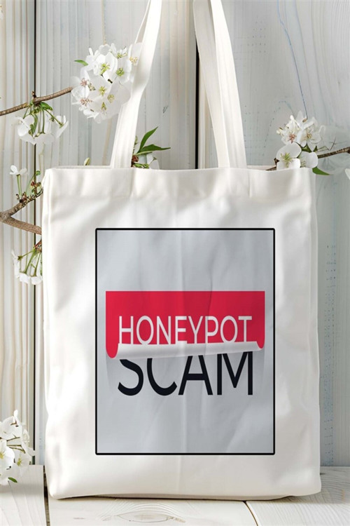 Art hedi̇ye honeypot Baskılı Bez Çanta omuz çantası Kişiye Özel desen 1