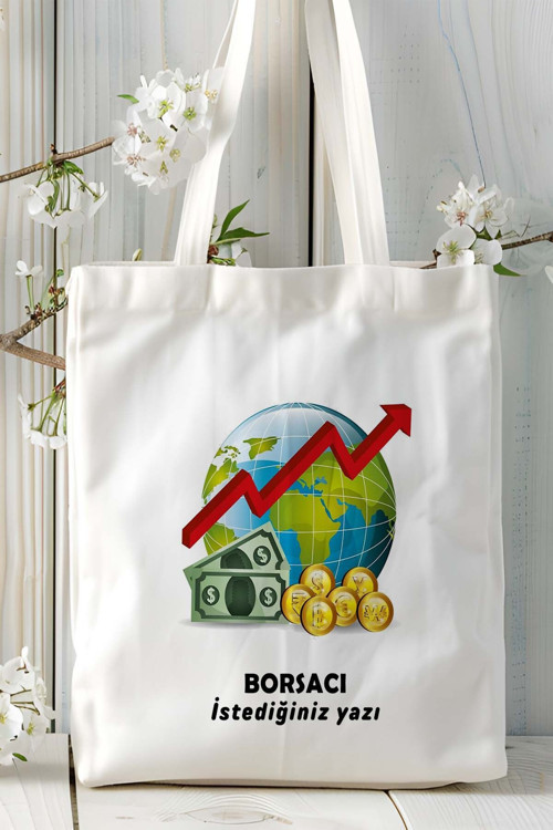 Art hedi̇ye borsacı Baskılı bez omuz çantası kişiye özel model 13