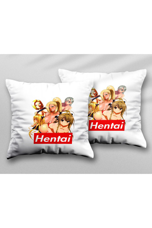 Art hedi̇ye Hentai Anime İki ADET iki Tarafı Baskılı Yıkanabilir Yastık Kırlent Kılıfı