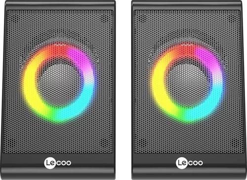 Lecoo Ds100 1+1 Siyah 6W Rms Hoparlör RGB Ledli