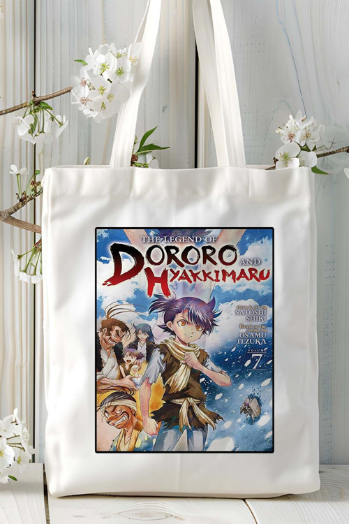 Art hedi̇ye Dororo Baskılı bez omuz çantası kişiye özel model 1