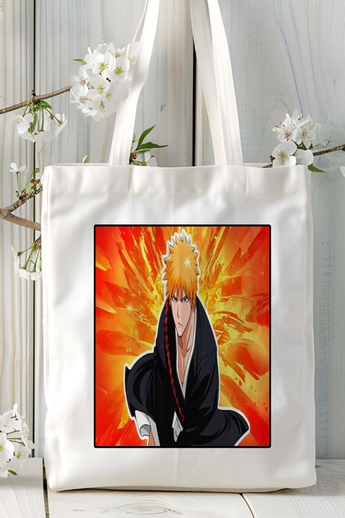 Art hedi̇ye Bleach Baskılı bez omuz çantası kişiye özel model 4