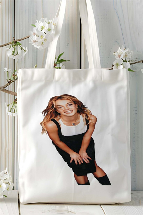Art hedi̇ye Britney Spears Baskılı Bez çanta Kişiye Özel Model 1