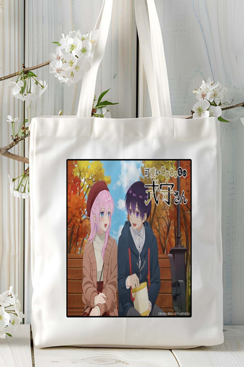 Art hedi̇ye Kawaii dake ja Nai Shikimori-san Baskılı bez omuz çantası kişiye özel model 2