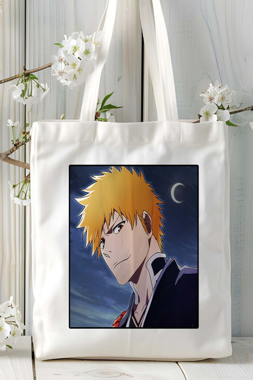 Art hedi̇ye Bleach Baskılı bez omuz çantası kişiye özel model 6