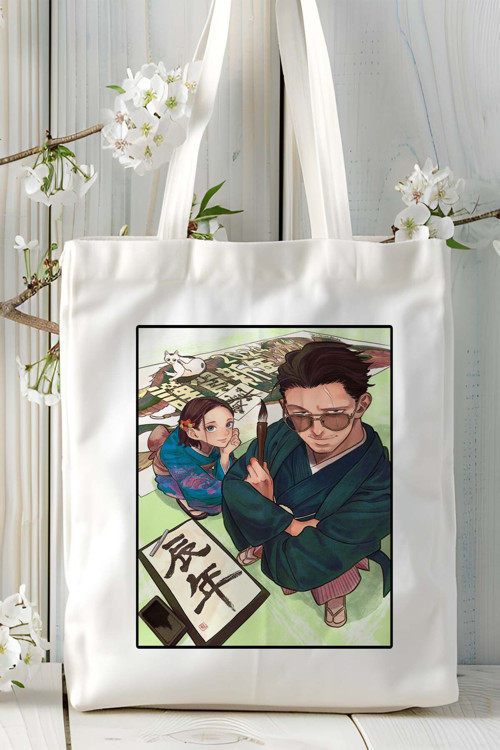 Art hedi̇ye Gokushufudou Baskılı bez omuz çantası kişiye özel model 2