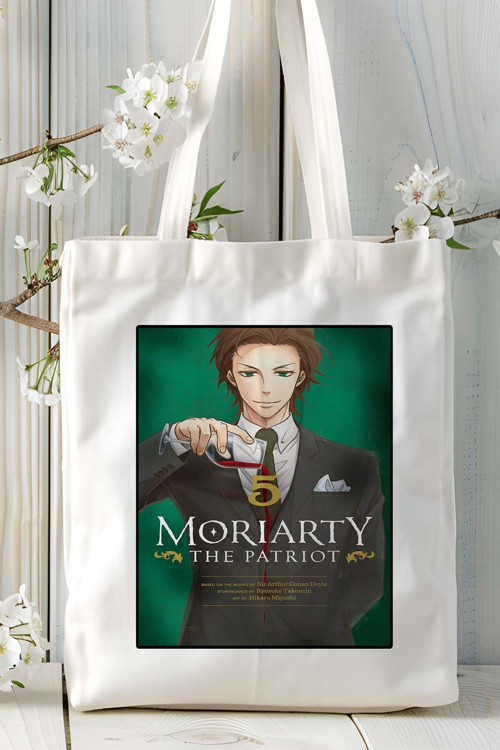 Art hedi̇ye Moriarty the Patriot Baskılı bez omuz çantası kişiye özel model 1