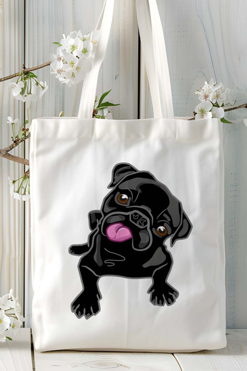 Art hedi̇ye pug doberman Köpek Baskılı Omuz Çanta Kişiye Özel model 18