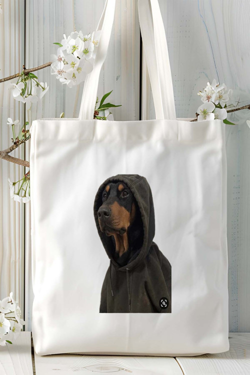 Art hedi̇ye Doberman Köpek Baskılı Omuz Çanta Kişiye Özel model 8