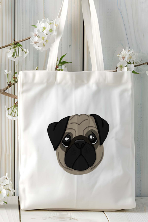 Art hedi̇ye pug doberman Köpek Baskılı Omuz Çanta Kişiye Özel model 8