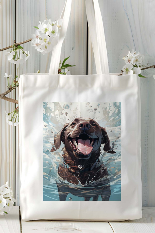Art hedi̇ye Labrador Retriever Köpek Baskılı Omuz Çanta Kişiye Özel model 13