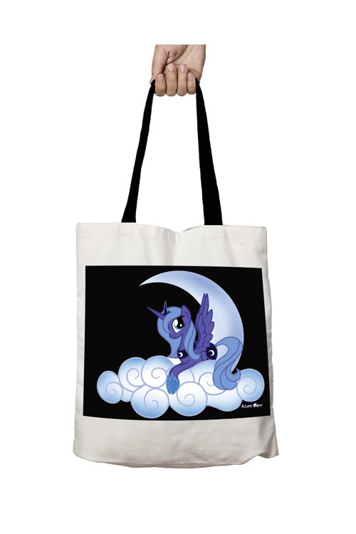 Art hedi̇ye Siyah Kulplu My Little Pony Transparent Yıkanabilir Okul Omuz Çanta