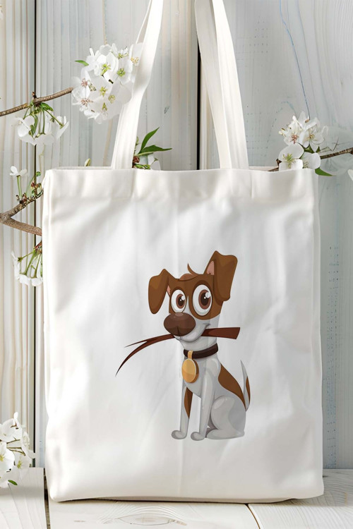 Art hedi̇ye Jack Russell Terrier Köpek Baskılı Omuz Çanta Kişiye Özel model 3