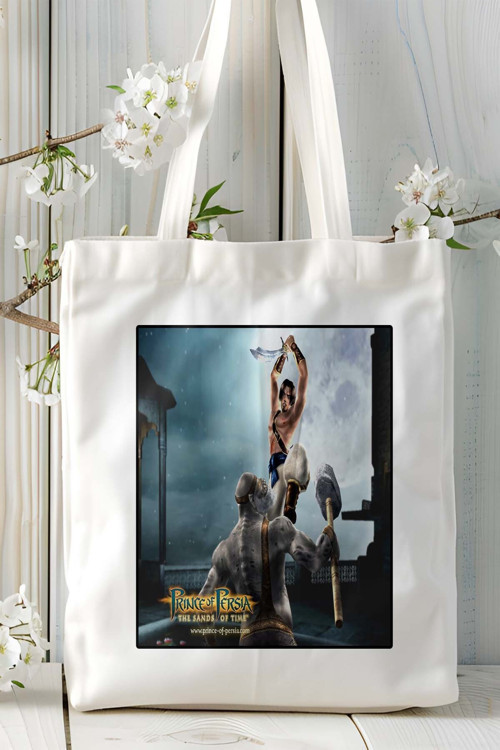 Art hedi̇ye Prince of persia The Sandsof time Oyun Baskılı Bez Çanta Omuz Çantası Kişiye Özel model 4