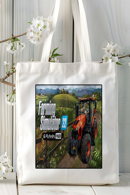 Art hedi̇ye farming smilator oyun Baskılı Omuz Çanta Kişiye Özel model 6