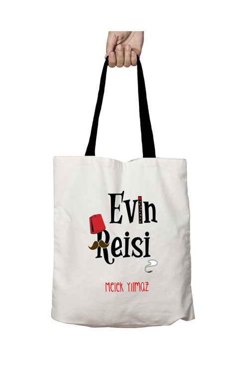 Art hedi̇ye Siyah Kulplu Kişiye Özel Evin Reisi Fes Yıkanabilir Okul Omuz Çanta