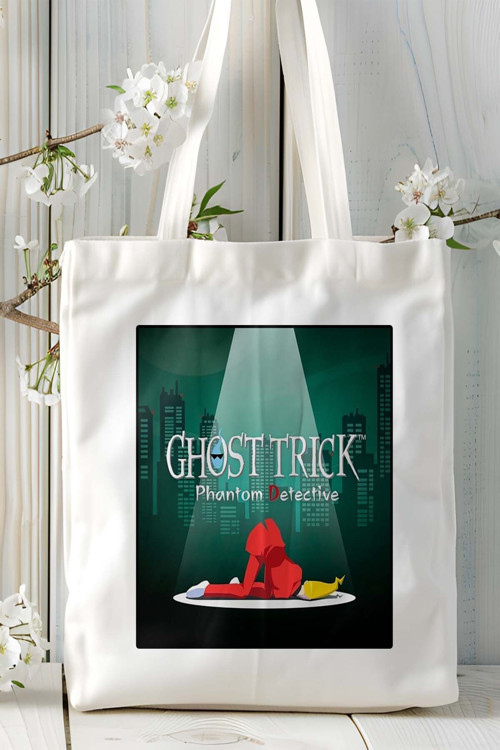 Art hedi̇ye ghost trick oyun Baskılı Omuz Çanta Kişiye Özel model 3