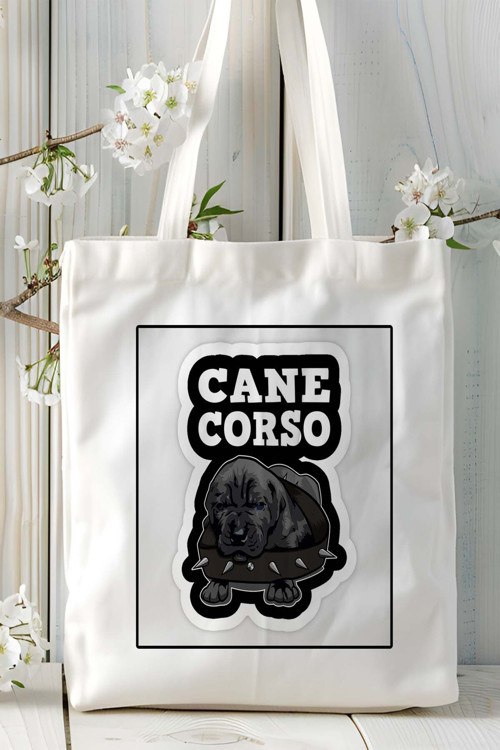 Art hedi̇ye Cane Corso Italiano Köpek Baskılı Omuz Çanta Kişiye Özel model 6