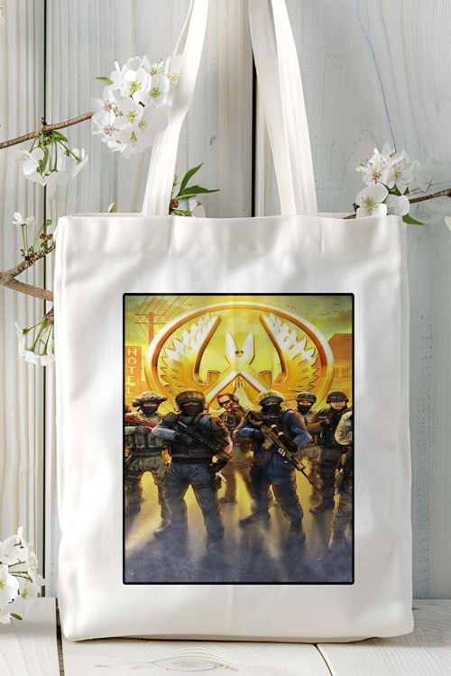 Art hedi̇ye Counter Strike cs 2 csgo Oyun Baskılı Bez Çanta Omuz Çantası Kişiye Özel model 31