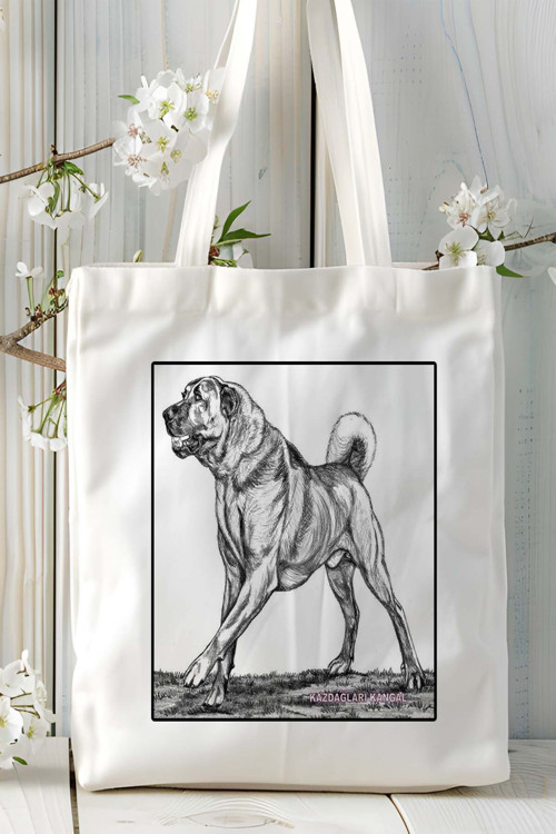 Art hedi̇ye kangal Köpek Baskılı Omuz Çanta Kişiye Özel model 2
