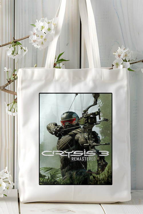 Art hedi̇ye crysis Oyun Baskılı Bez Çanta Omuz Çantası Kişiye Özel model 37