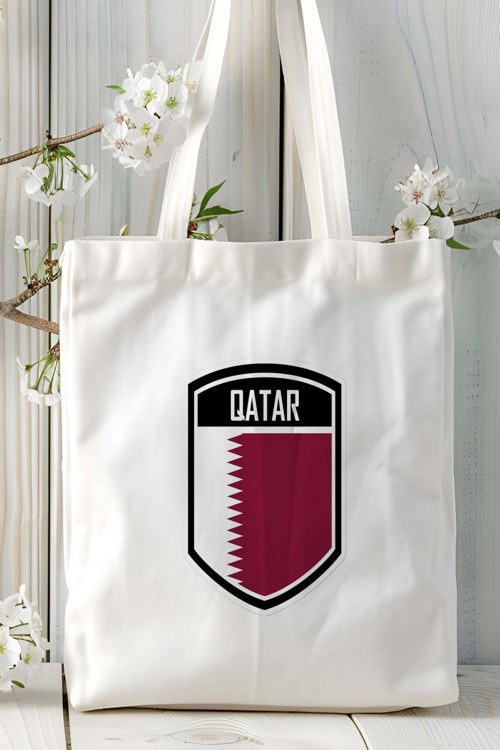 Art hedi̇ye katar qatarı bayrak Baskılı Bez Çanta Omuz Çantası model
