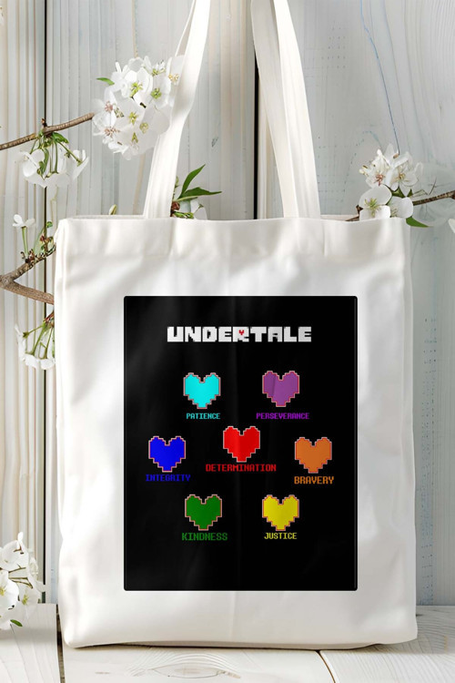 Art hedi̇ye undertale Oyun Baskılı Omuz Çanta Kişiye Özel model 3