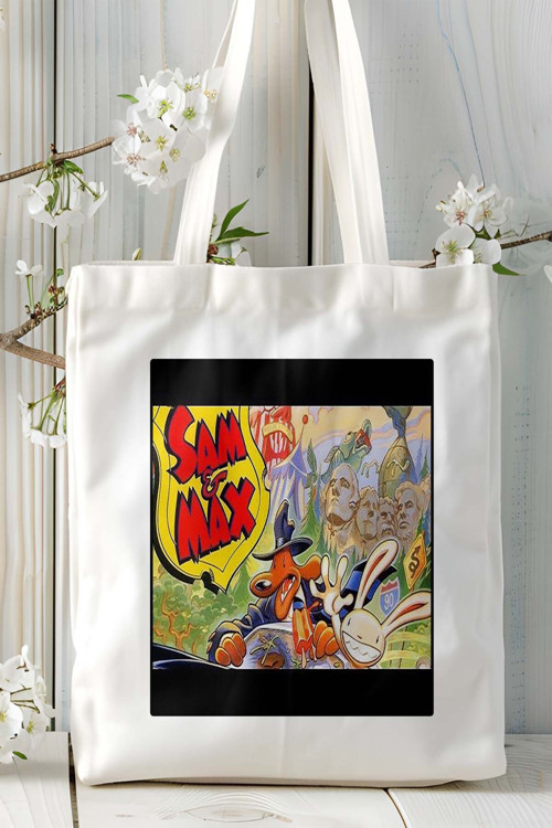 Art hedi̇ye sam max Oyun Baskılı Omuz Çanta Kişiye Özel model 1