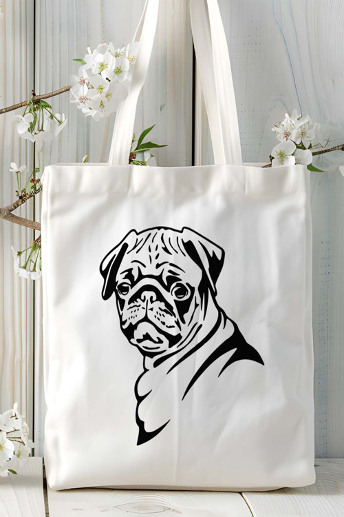 Art hedi̇ye pug doberman Köpek Baskılı Omuz Çanta Kişiye Özel model 22