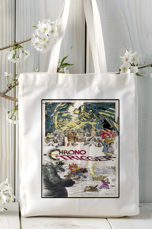Art hedi̇ye Chrono Trigger Oyun Baskılı Bez Çanta Omuz Çantası Kişiye Özel model 2