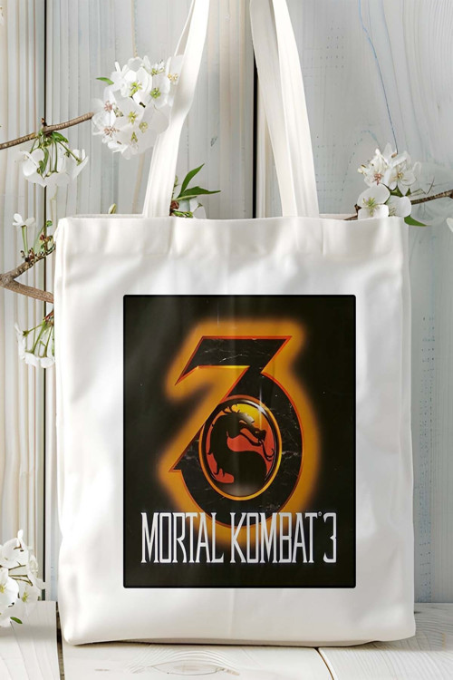 Art hedi̇ye mortal kombat Oyun Baskılı Bez Çanta Omuz Çantası Kişiye Özel model 1