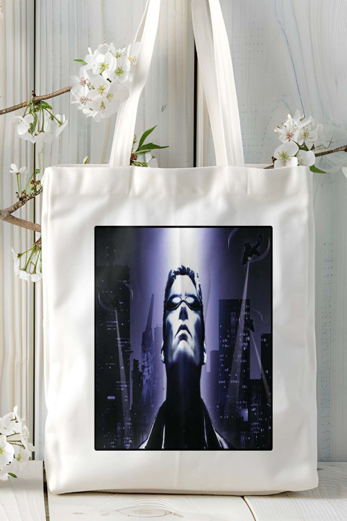 Art hedi̇ye Deus Ex Oyun Baskılı Omuz Çanta Kişiye Özel model 4