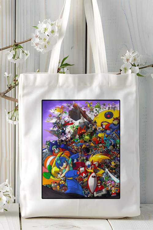 Art hedi̇ye megaman Oyun Baskılı Omuz Çanta Kişiye Özel model 13