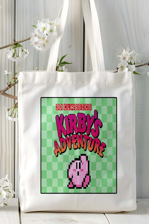 Art hedi̇ye Kirbys Adventure Oyun Baskılı Omuz Çanta Kişiye Özel model 2