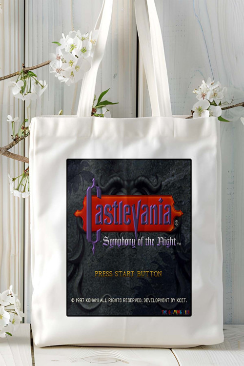 Art hedi̇ye Castlevania Oyun Baskılı Omuz Çanta Kişiye Özel model 3