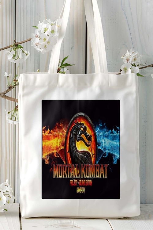 Art hedi̇ye mortal kombat Oyun Baskılı Omuz Çanta Kişiye Özel model 12