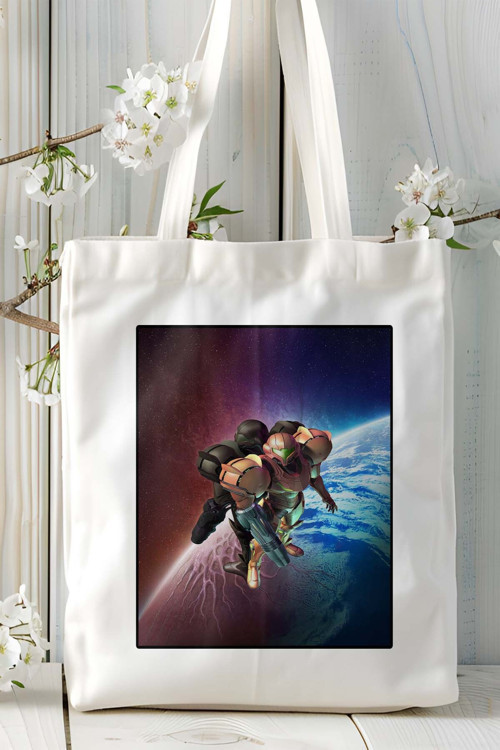 Art hedi̇ye Metroid Prime Oyun Baskılı Omuz Çanta Kişiye Özel model 2