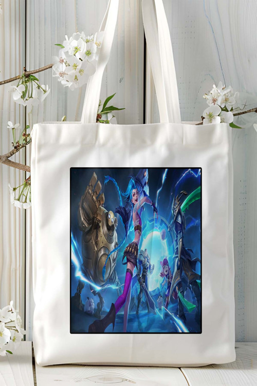 Art hedi̇ye League of Legends Oyun Baskılı Bez Çanta Omuz Çantası Kişiye Özel model 13
