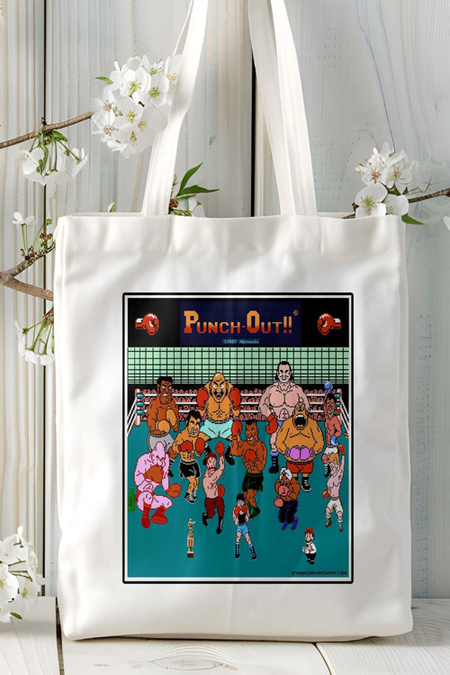 Art hedi̇ye punch out Oyun Baskılı Omuz Çanta Kişiye Özel model 5