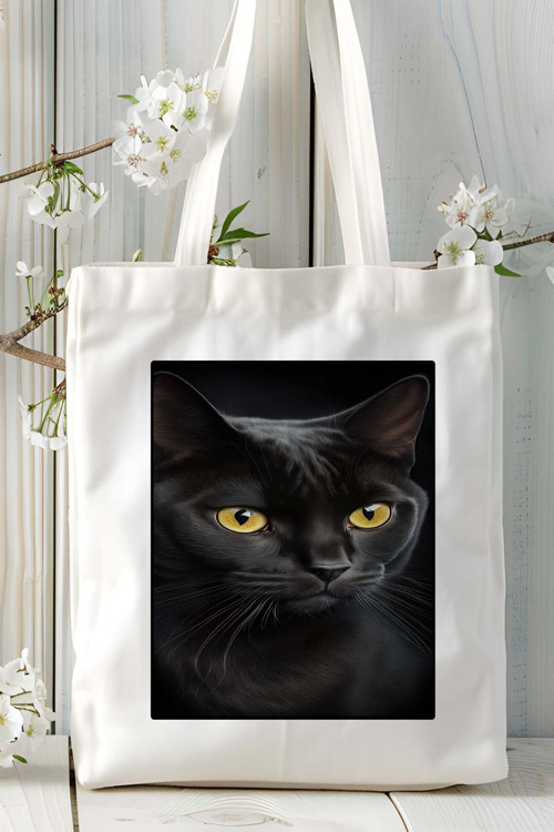 Art hedi̇ye bombay kedisi kedi Baskılı Omuz Çanta Kişiye Özel model 8