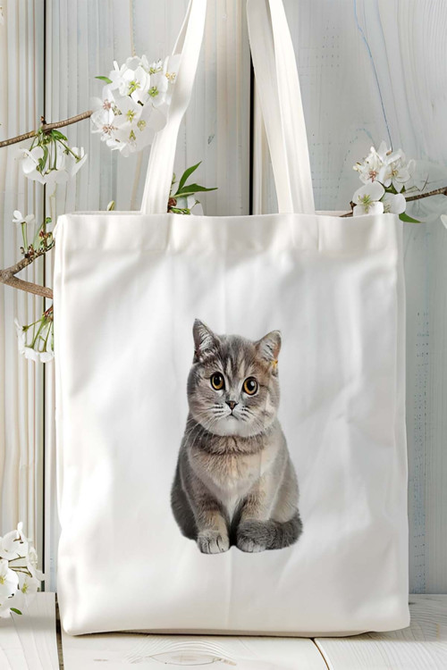 Art hedi̇ye Foldex kedisi kedi Kişiye Özel Baskılı Omuz Çanta desen 5
