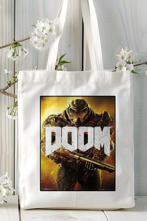 Art hedi̇ye doom Oyun Baskılı Omuz Çanta Kişiye Özel model 16