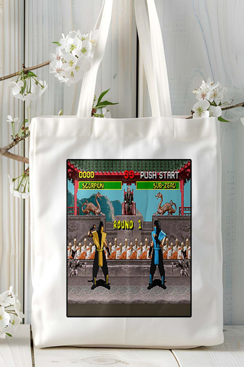 Art hedi̇ye mortal kombat Oyun Baskılı Omuz Çanta Kişiye Özel model 36